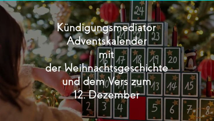 Kündigungsmediator Adventskalender zum 12. Dezember
